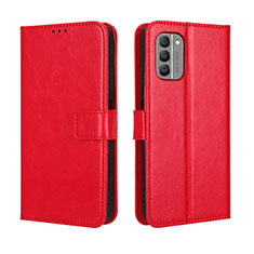 Coque Portefeuille Livre Cuir Etui Clapet BY5 pour Nokia G400 5G Rouge