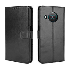 Coque Portefeuille Livre Cuir Etui Clapet BY5 pour Nokia X100 5G Noir