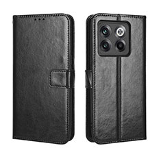 Coque Portefeuille Livre Cuir Etui Clapet BY5 pour OnePlus 10T 5G Noir