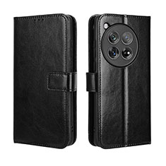 Coque Portefeuille Livre Cuir Etui Clapet BY5 pour OnePlus 12R 5G Noir