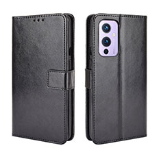 Coque Portefeuille Livre Cuir Etui Clapet BY5 pour OnePlus 9 5G Noir