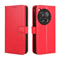 Coque Portefeuille Livre Cuir Etui Clapet BY5 pour OnePlus Ace 3 5G Rouge