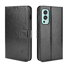 Coque Portefeuille Livre Cuir Etui Clapet BY5 pour OnePlus Nord 2 5G Noir