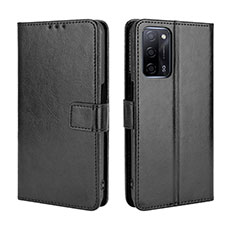 Coque Portefeuille Livre Cuir Etui Clapet BY5 pour Oppo A56 5G Noir