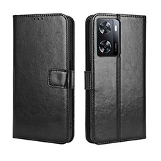 Coque Portefeuille Livre Cuir Etui Clapet BY5 pour Oppo A57 4G Noir