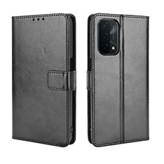 Coque Portefeuille Livre Cuir Etui Clapet BY5 pour Oppo A93 5G Noir