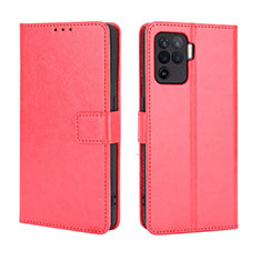 Coque Portefeuille Livre Cuir Etui Clapet BY5 pour Oppo A94 4G Rouge