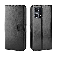 Coque Portefeuille Livre Cuir Etui Clapet BY5 pour Oppo F21s Pro 4G Noir