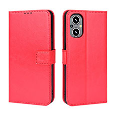 Coque Portefeuille Livre Cuir Etui Clapet BY5 pour Oppo F21s Pro 5G Rouge