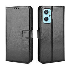 Coque Portefeuille Livre Cuir Etui Clapet BY5 pour Oppo K10 4G Noir