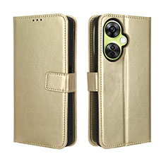 Coque Portefeuille Livre Cuir Etui Clapet BY5 pour Oppo K11x 5G Or