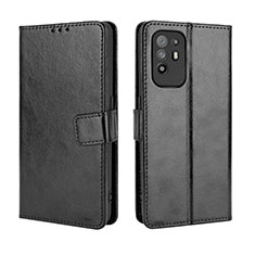 Coque Portefeuille Livre Cuir Etui Clapet BY5 pour Oppo Reno5 Z 5G Noir