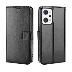 Coque Portefeuille Livre Cuir Etui Clapet BY5 pour Oppo Reno7 A Noir