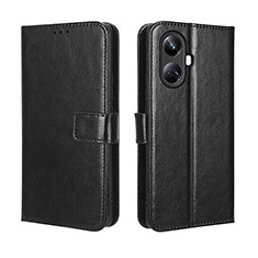 Coque Portefeuille Livre Cuir Etui Clapet BY5 pour Realme 10 Pro+ Plus 5G Noir