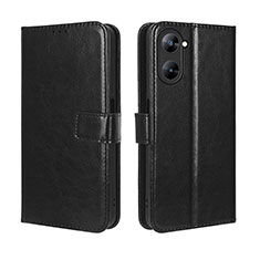 Coque Portefeuille Livre Cuir Etui Clapet BY5 pour Realme 10S 5G Noir