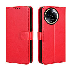 Coque Portefeuille Livre Cuir Etui Clapet BY5 pour Realme 11X 5G Rouge