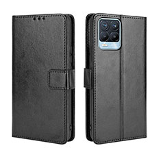 Coque Portefeuille Livre Cuir Etui Clapet BY5 pour Realme 8 Pro Noir