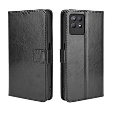 Coque Portefeuille Livre Cuir Etui Clapet BY5 pour Realme 8i Noir