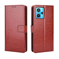 Coque Portefeuille Livre Cuir Etui Clapet BY5 pour Realme 9 4G Marron