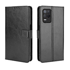 Coque Portefeuille Livre Cuir Etui Clapet BY5 pour Realme 9 5G India Noir