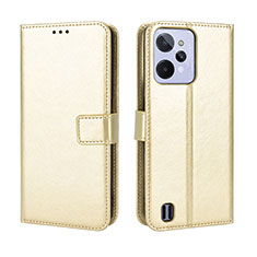 Coque Portefeuille Livre Cuir Etui Clapet BY5 pour Realme C31 Or