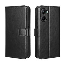 Coque Portefeuille Livre Cuir Etui Clapet BY5 pour Realme C33 Noir