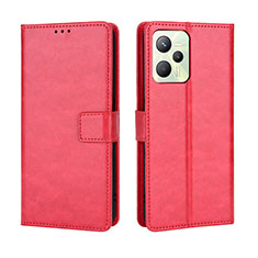 Coque Portefeuille Livre Cuir Etui Clapet BY5 pour Realme C35 Rouge