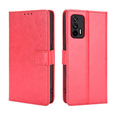 Coque Portefeuille Livre Cuir Etui Clapet BY5 pour Realme GT 5G Rouge