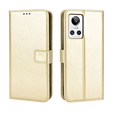 Coque Portefeuille Livre Cuir Etui Clapet BY5 pour Realme GT Neo3 5G Or