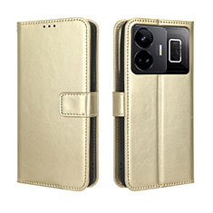 Coque Portefeuille Livre Cuir Etui Clapet BY5 pour Realme GT Neo5 240W 5G Or