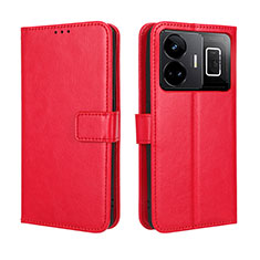 Coque Portefeuille Livre Cuir Etui Clapet BY5 pour Realme GT Neo5 5G Rouge