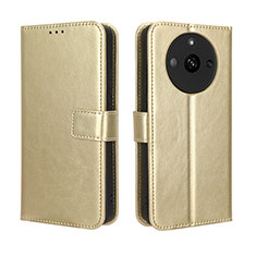 Coque Portefeuille Livre Cuir Etui Clapet BY5 pour Realme Narzo 60 5G Or