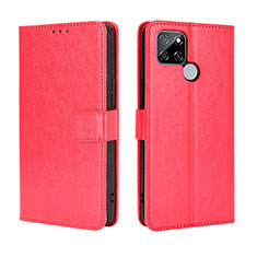 Coque Portefeuille Livre Cuir Etui Clapet BY5 pour Realme Q2i 5G Rouge