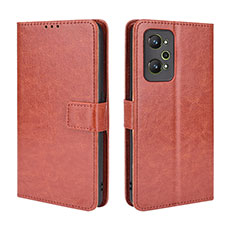 Coque Portefeuille Livre Cuir Etui Clapet BY5 pour Realme Q5 Pro 5G Marron