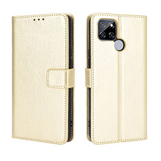 Coque Portefeuille Livre Cuir Etui Clapet BY5 pour Realme V3 5G Or