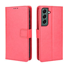 Coque Portefeuille Livre Cuir Etui Clapet BY5 pour Samsung Galaxy S23 Plus 5G Rouge