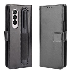 Coque Portefeuille Livre Cuir Etui Clapet BY5 pour Samsung Galaxy Z Fold4 5G Noir