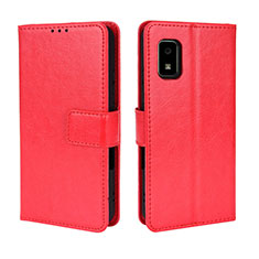 Coque Portefeuille Livre Cuir Etui Clapet BY5 pour Sharp Aquos wish2 Rouge