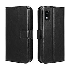 Coque Portefeuille Livre Cuir Etui Clapet BY5 pour Sharp Aquos wish3 Noir