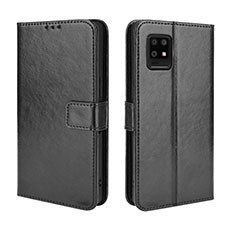 Coque Portefeuille Livre Cuir Etui Clapet BY5 pour Sharp Aquos Zero6 Noir