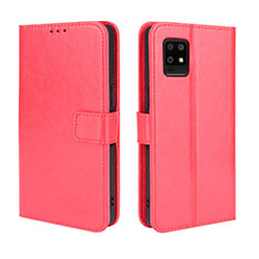 Coque Portefeuille Livre Cuir Etui Clapet BY5 pour Sharp Aquos Zero6 Rouge