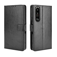 Coque Portefeuille Livre Cuir Etui Clapet BY5 pour Sony Xperia 1 III Noir