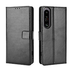 Coque Portefeuille Livre Cuir Etui Clapet BY5 pour Sony Xperia 1 IV Noir