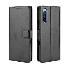 Coque Portefeuille Livre Cuir Etui Clapet BY5 pour Sony Xperia 10 III Lite Noir