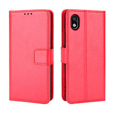 Coque Portefeuille Livre Cuir Etui Clapet BY5 pour Sony Xperia Ace III SO-53C Rouge