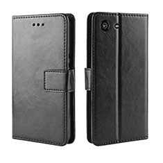 Coque Portefeuille Livre Cuir Etui Clapet BY5 pour Sony Xperia Ace Noir