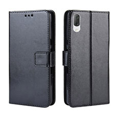 Coque Portefeuille Livre Cuir Etui Clapet BY5 pour Sony Xperia L3 Noir