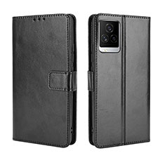 Coque Portefeuille Livre Cuir Etui Clapet BY5 pour Vivo iQOO 7 5G Noir