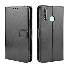 Coque Portefeuille Livre Cuir Etui Clapet BY5 pour Vivo iQOO U3 4G Noir