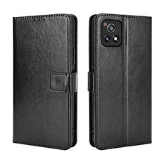 Coque Portefeuille Livre Cuir Etui Clapet BY5 pour Vivo iQOO U3 5G Noir